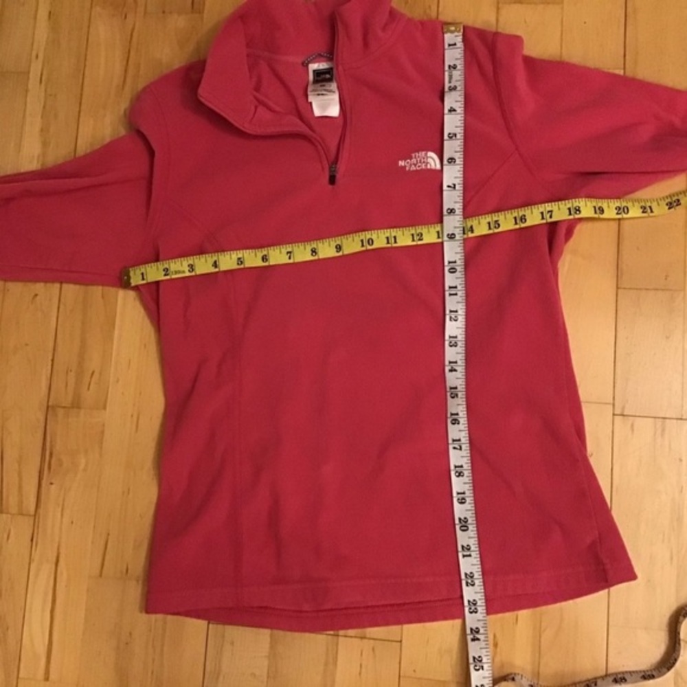 THE NORTH FACE I Pullover Fleece Pink Medium 1/2 Zip - Picture 6 of 9